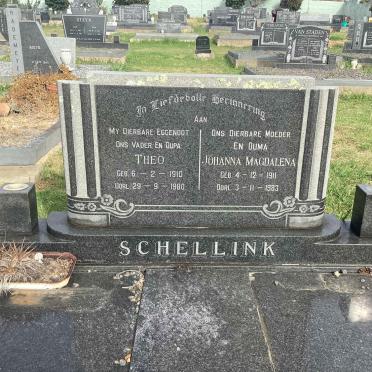 SCHELLINK Theo 1910-1980 &amp; Johanna Magdalena 1911-1983