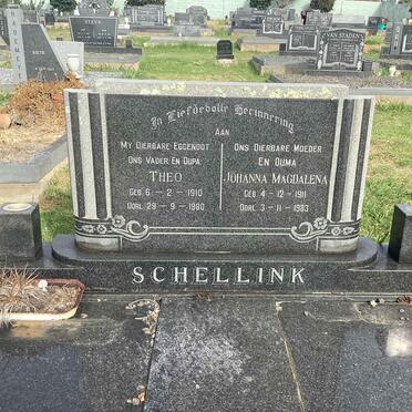 SCHELLINK Theo 1910-1980 &amp; Johanna Magdalena 1911-1983