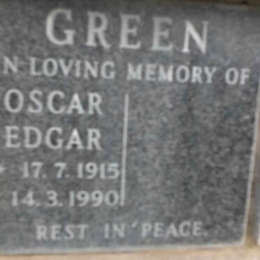 GREEN Oscar Edgar 1915-1990