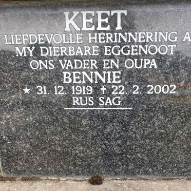 KEET Bennie 1919-2002