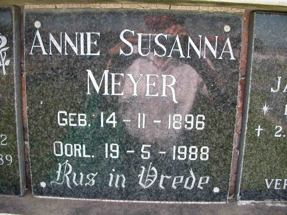 MEYER Annie Susanna 1896-1988