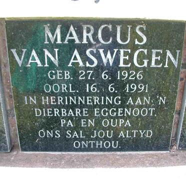 ASWEGEN Marcus, van 1926-1991