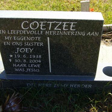 COETZEE Joey 1938-2004