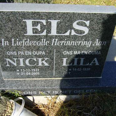 ELS Nick 1931-2005 &amp; Lila 1930-