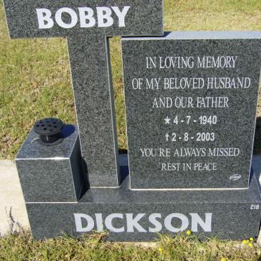 DICKSON Bobby 1940-2003
