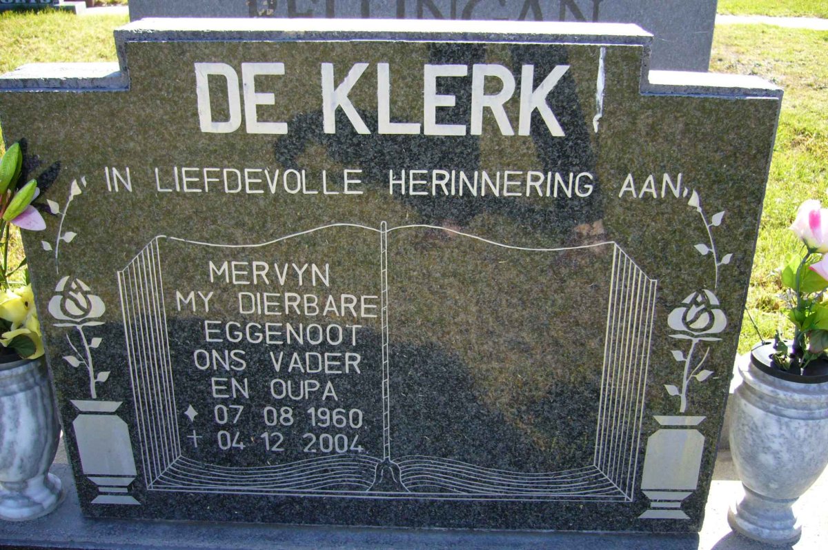 KLERK Mervyn, de 1960-2004