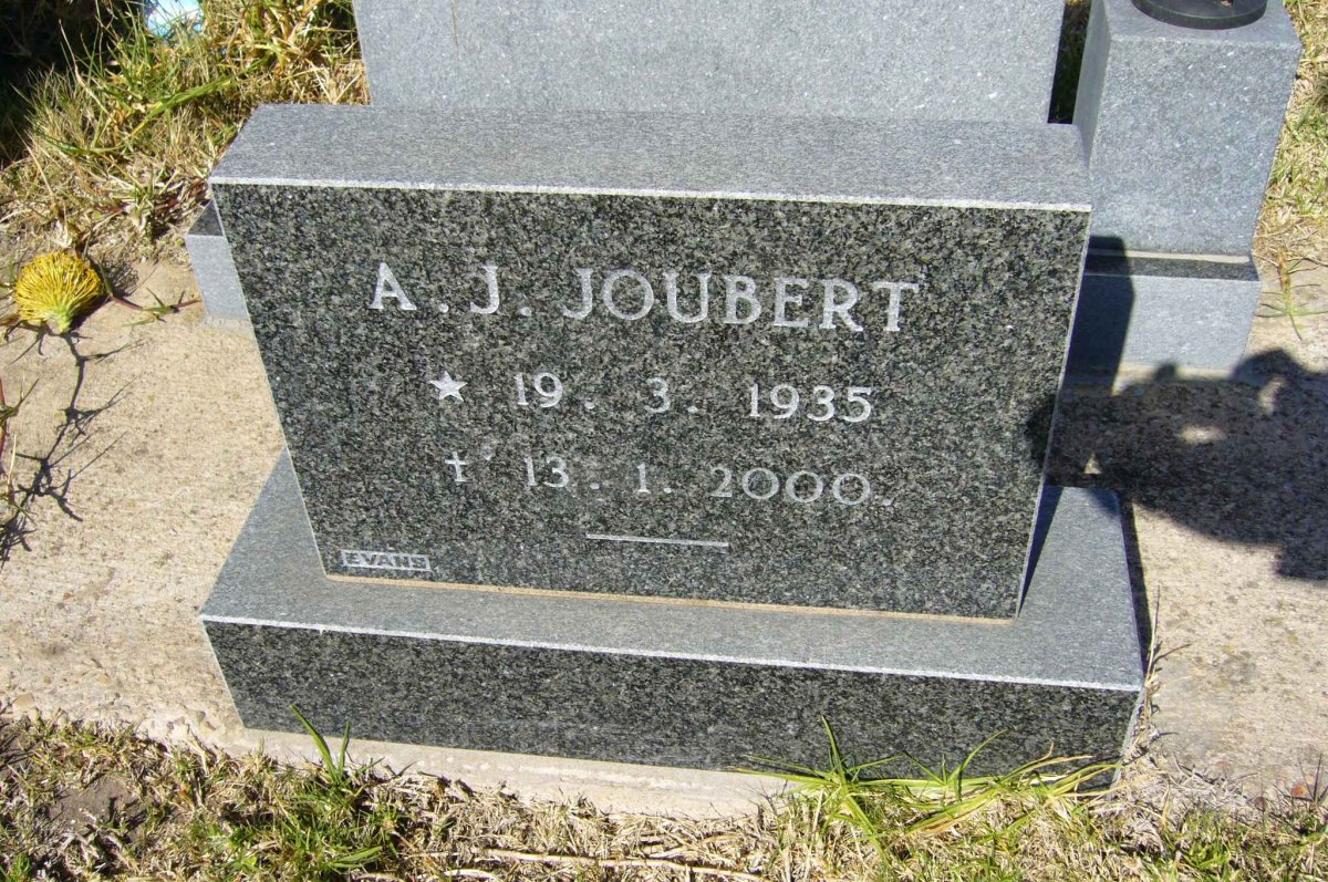 JOUBERT A.J. 1935-2000