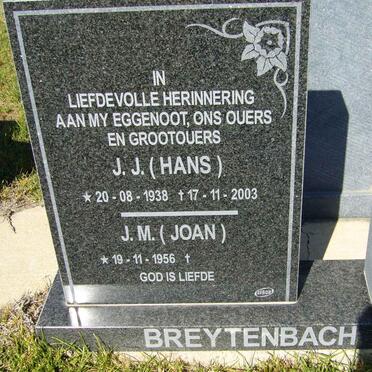 BREYTENBACH J.J. 1938-2003 &amp; J.M 1956