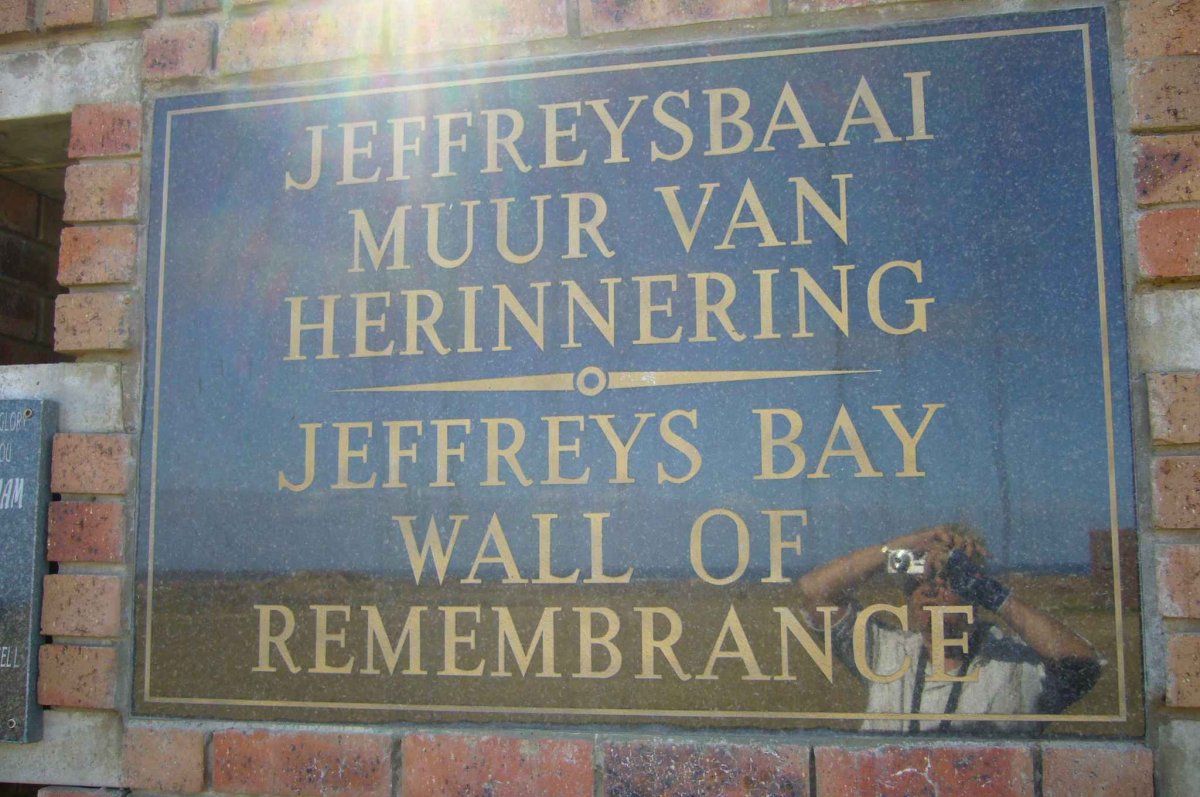 1. Jeffreysbaai Muur van Herinnering