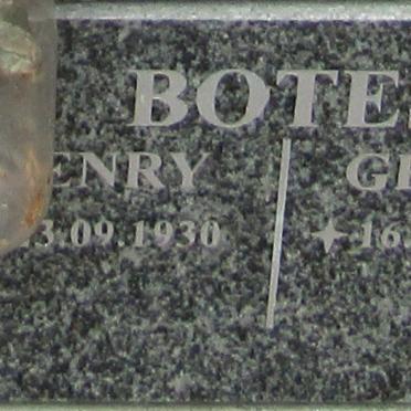 BOTES Henry 1930- :: BOTES Gerda 1939-