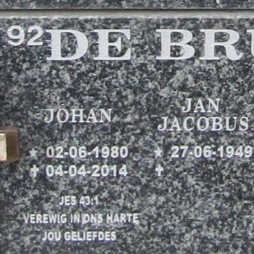 BRUYN Johan, de 1980-2014 :: BRUYN Jan Jacobus, de 1949- :: BRUYN Alice Elizabeth, de 1955-