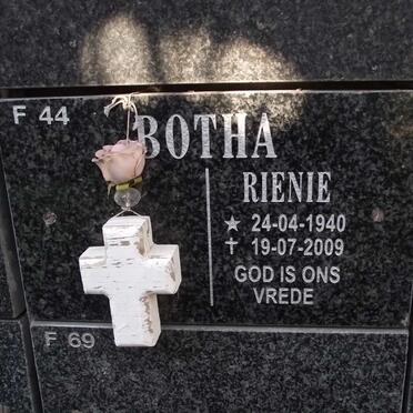 BOTHA Rienie 1940-2009