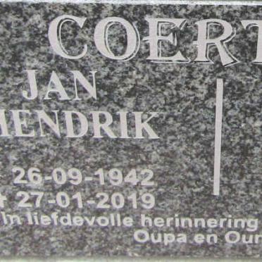 COERTZE Jan Hendrik 1942-2019 &amp; Maria Jacoba BOTES 1946-2019
