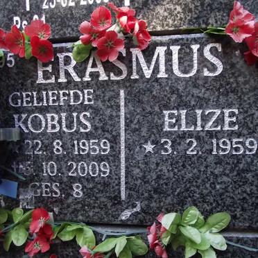ERASMUS Kobus 1959-2009 &amp; Elize 1959-