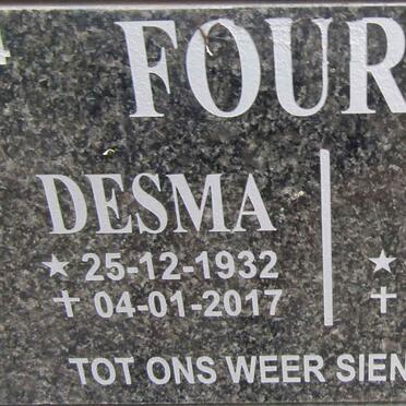 FOURIE Sam 1934-2018 &amp; Desma 1932-2017