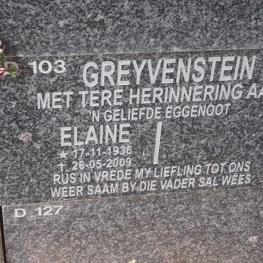 GREYVENSTEIN Elaine 1936-2009