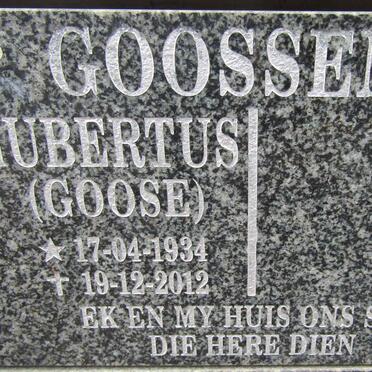GOOSSENS Hubertus 1934-2012