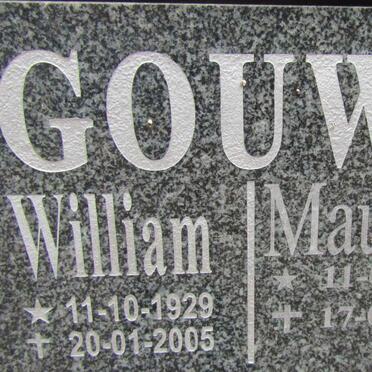GOUWS William 1929-2005 &amp; Maureen 1932-2013