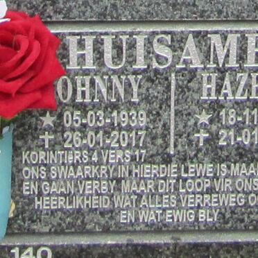 HUISAMEN Johnny 1939-2017 &amp; Hazel 1940-2017
