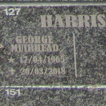 HARRIS George Muirhead 1965-2018