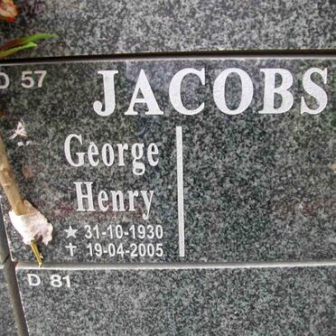 JACOBS George Henry 1930-2005
