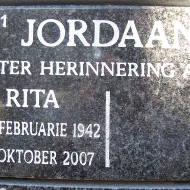 JORDAAN Rita 1942-2007