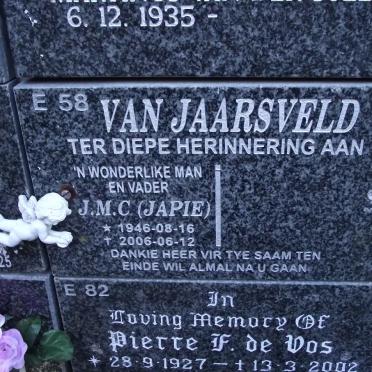 JAARSVELD J.M.C., van 1946-2006