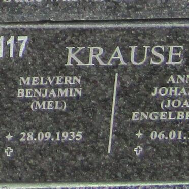 KRAUSE Melvern Benjamin 1935- :: KRAUSE Anna Johanna Engelbrecht 1937-