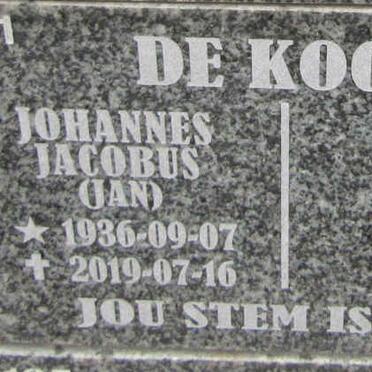 KOCK Johannes Jacobus, de 1936-2019