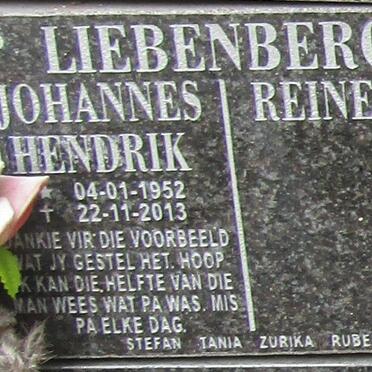 LIEBENBERG Johannes Hendrik 1952-2013 &amp; Reinette