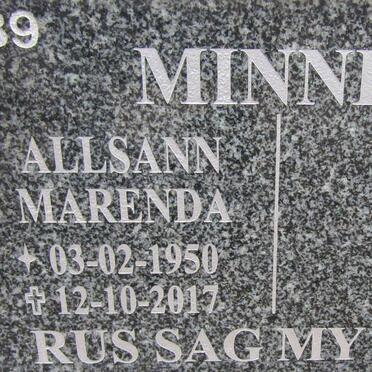 MINNIE Allsan Marenda 1950-2017