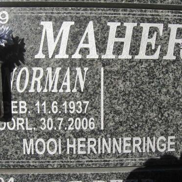 MAHER Norman 1937-2006