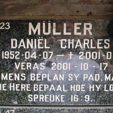 MULLER Daniel Charles 1952-2001