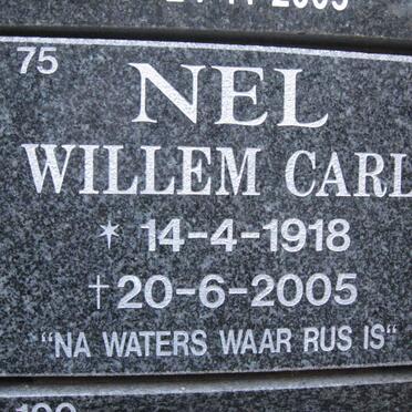 NEL Willem Carl 1918-2005