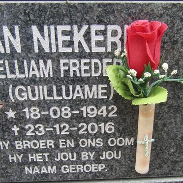 NIEKERK Gielliam Frederi?, van 1942-2016