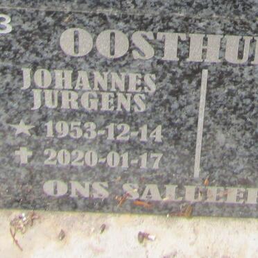OOSTHUIZEN Johannes Jurgens 1953-2020