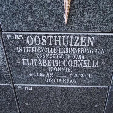 OOSTHUIZEN Elizabeth Cornelia 1926-2011