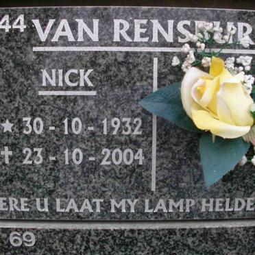 RENSBURG Nick, van 1932-2004