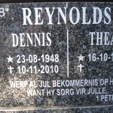 REYNOLDS Dennis 1948-2010 &amp; Theo 1952-