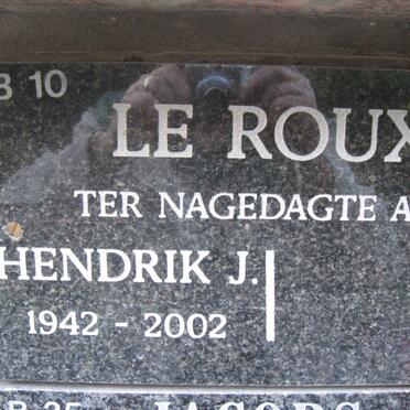 ROUX Hendrik, le 1942-2002