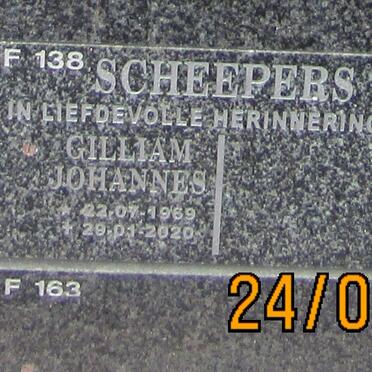 SCHEEPERS Gilliam Johannes 1969-2020
