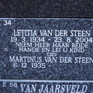 STEEN Martinus, van der 1935- &amp; Letitia 1934-2004