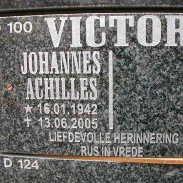 VICTOR Johannes Achilles 1942-2005