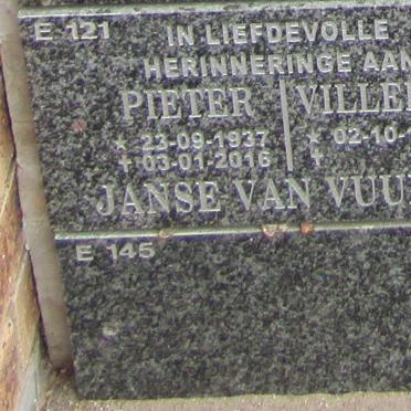 VUUREN Pieter, Janse van 1937-2016 &amp; Villeria 1944-