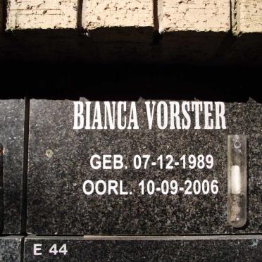 VORSTER Bianca 1989-2006