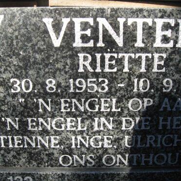 VENTER Riette 1953-2008
