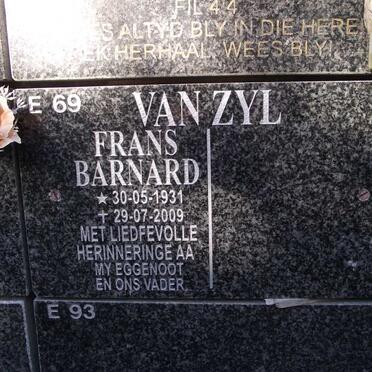 ZYL Frans Barnard, van 1931-2009