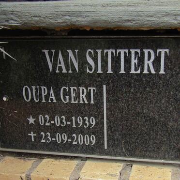 SITTERT Gert, van 1939-2009