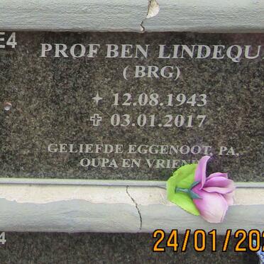 LINDEQUE B.R.G. 1943-2017