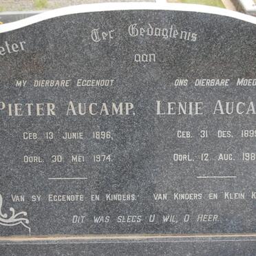 AUCAMP Pieter 1896-1974 &amp; Lenie 1898-1984